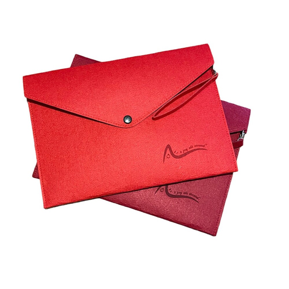 Folder Business Briefcases Organizer Storage Bag  A4 Wool Felt File Set of 2pcs